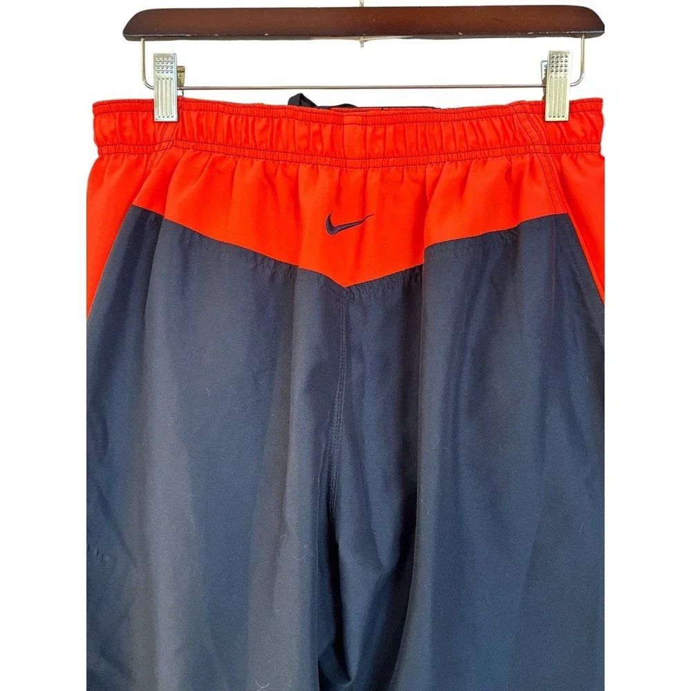 Nike Swim Trunks Mens Large Black Boardshorts Surfing Swim Shorts Lined Vacation